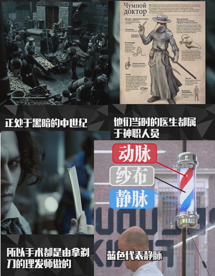 黑暗的中世纪,他们当时的医生都属于神职人员,手术都是要拿剃刀的理发师做的,理发店门口的三色旋转灯:红色代表动脉,蓝色代表静脉,白色代表纱布。他们主要以放血疗法为主